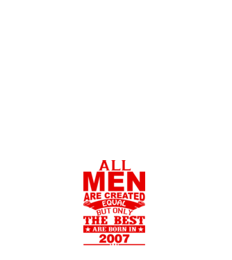All men are created - 2007 model alb pe tricou