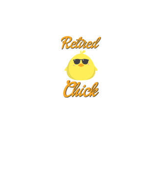Retired chick model alb pe tricou