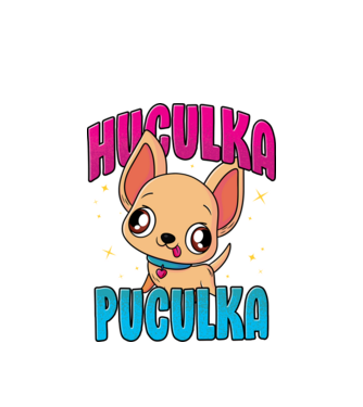 Huculka Puculka chivava model alb pe tricou