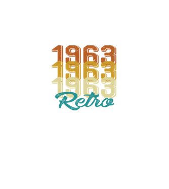 Retro 1963 model negru pe tricou