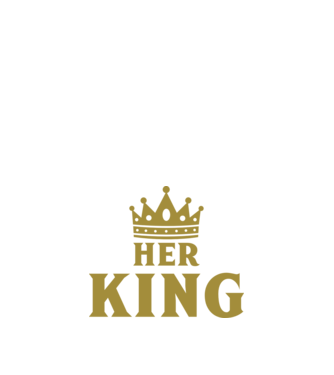 Her King model negru pe tricou
