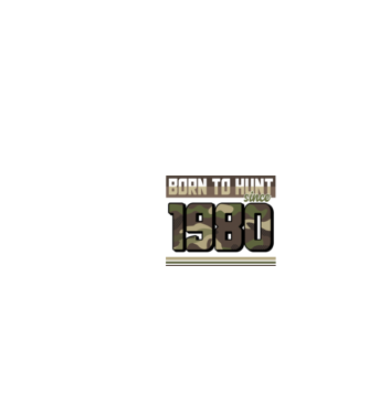 Born to hunt since 1980 model negru pe tricou