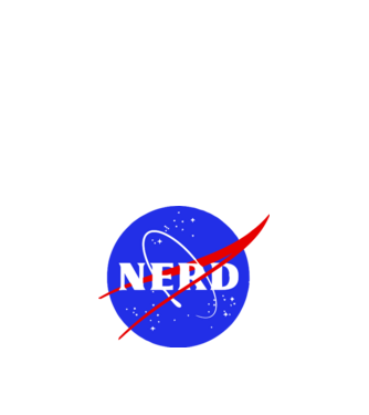 Nerd NASA model nisipiu pe tricou