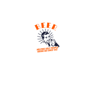 beeer model alb pe tricou