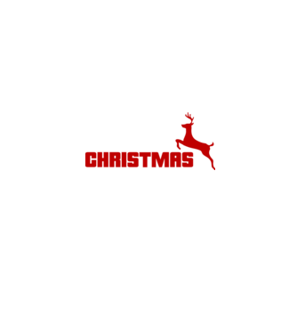 Christmas logo model negru pe tricou