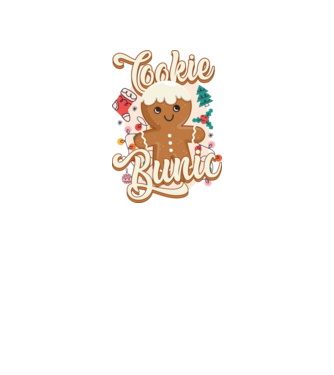 Cookie bunic model alb pe tricou