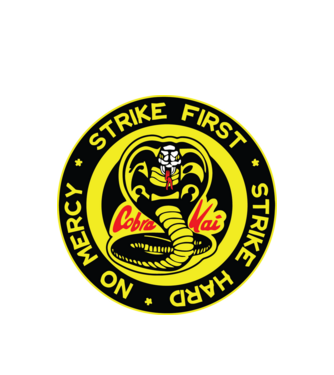 Strike first strike hard logo model alb pe tricou
