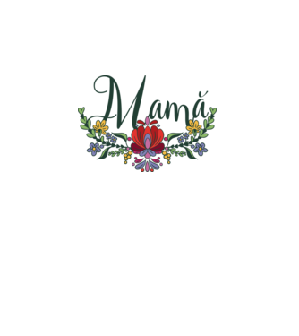Mamă model alb pe tricou