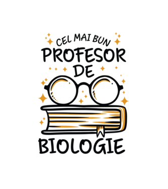Cel mai profesor biologie model alb pe tricou