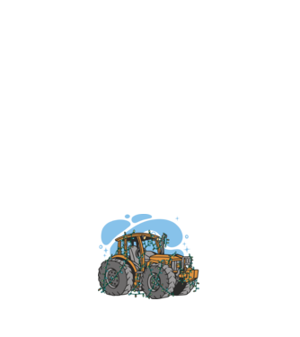 TRACTOR model negru pe tricou