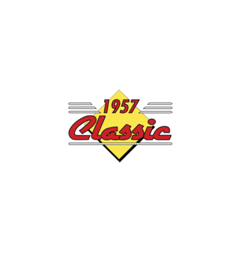 Classic - 1957 model albastru închis pe tricou