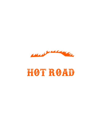 Hot road cartel model negru pe tricou
