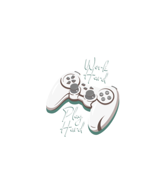 Work hard play hard model negru pe tricou