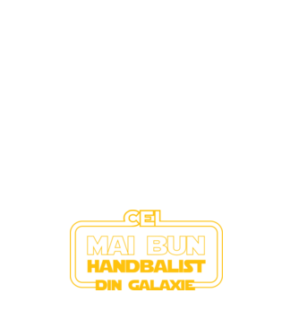 Cel mai bun handbalist din galaxie model negru pe tricou