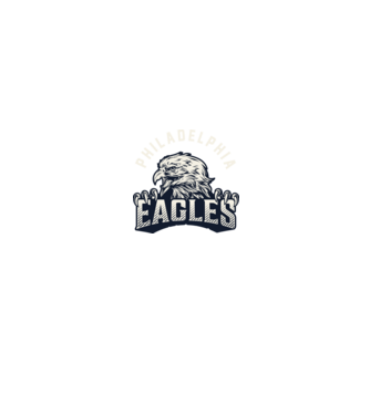 Philadelphia Eagles model alb/roșu pe tricou