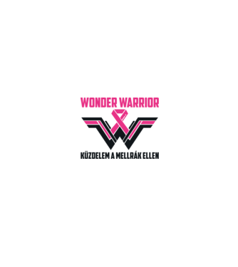 WONDER WARRIOR model alb/roșu pe tricou