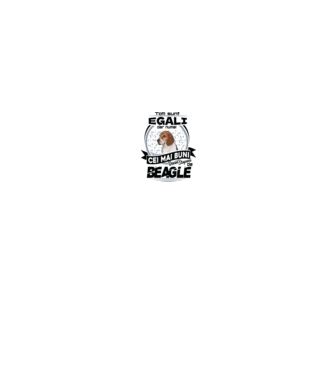 Toți sunt egali, dar numai cei mai buni devin stăpâni de Beagle model alb pe tricou