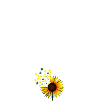Sunflower Weed model negru pe tricou