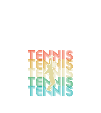Tennis retro model negru pe tricou