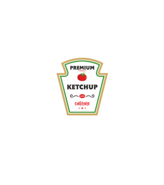 ketchup premium - calitate model roz neon pe tricou