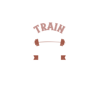 Train Hard model negru pe tricou