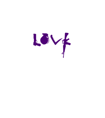 Lovegun model alb pe tricou