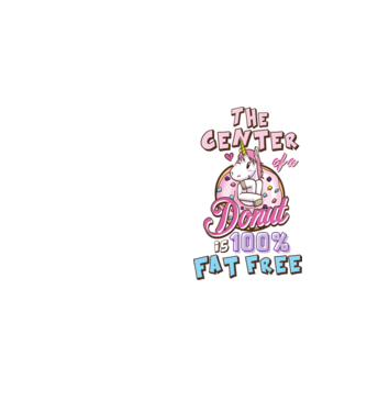 The center of a donut model galben neon pe tricou