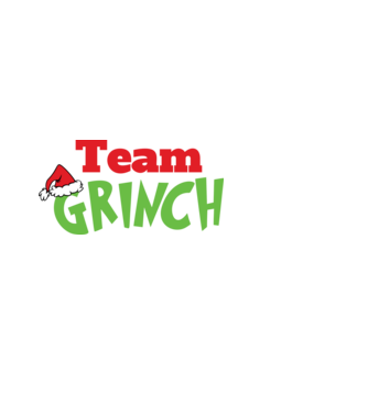 Team Grinch model alb pe tricou