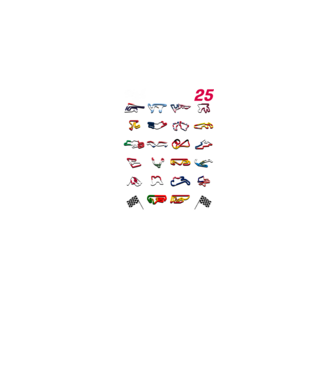 MOTOGP 25 CALENDAR Negru model negru pe tricou