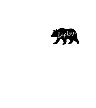 Bear left explore model galben neon pe tricou