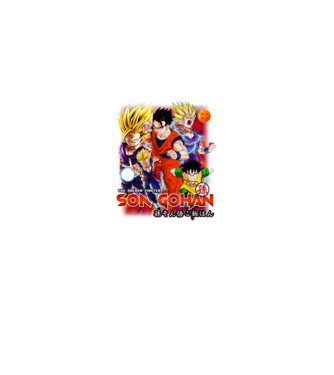 gohan dragonball model negru pe tricou