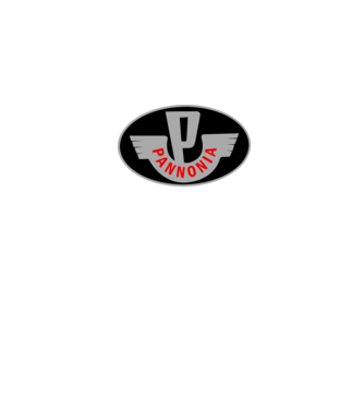 Logo Pannonia model alb pe tricou