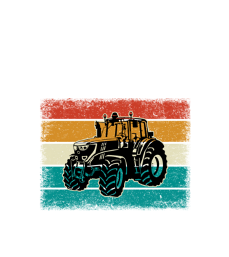 TRACTOR model negru pe tricou