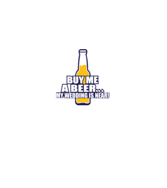 buy me a beer model alb pe tricou