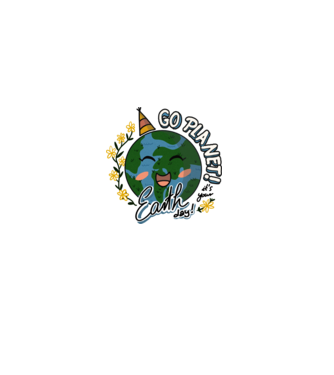 Go planet model alb pe tricou