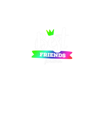 Best friends forever model albastru jeanși pe tricou
