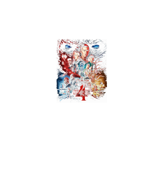 stranger things poster model negru pe tricou