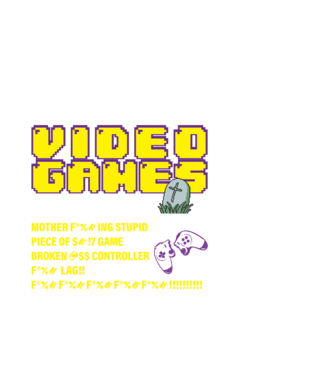 I don't always die when playing video games model negru pe tricou