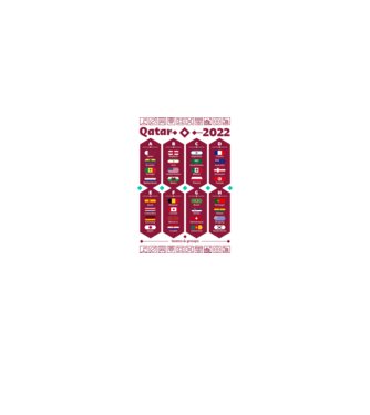 Qatar 2022 teams - groups white model alb pe tricou