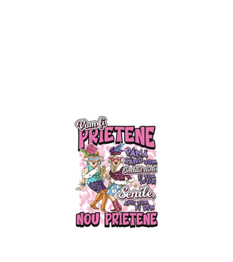 Nou prietene model alb pe tricou