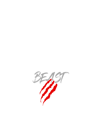 Beast model negru pe tricou
