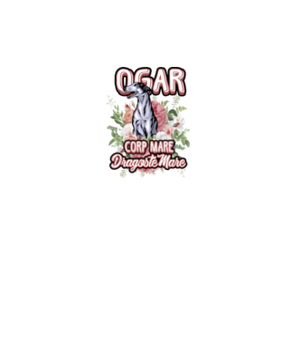 Ogar - picioare lungi dragoste multă model alb pe tricou