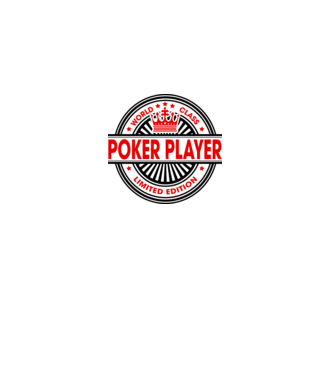 World class JUCĂTOR POKER model alb pe tricou
