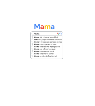 căutare Google Mama model negru pe tricou