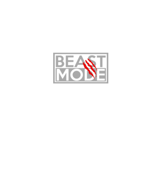 Beast mode model negru pe tricou