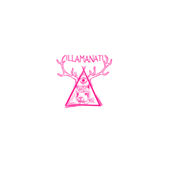 Illamanati model alb pe tricou