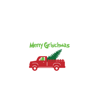 Grinchmas truck model nisipiu pe tricou