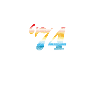 Retro Birthday 1974 model alb pe tricou
