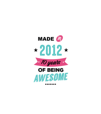 MADE in 2012 model alb pe tricou