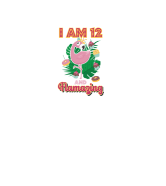 FLAMAZING Birthday 12 Years old model alb pe tricou